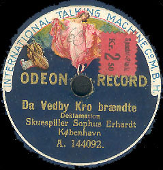 Sophus Erhardt-plade fra cirka 1912